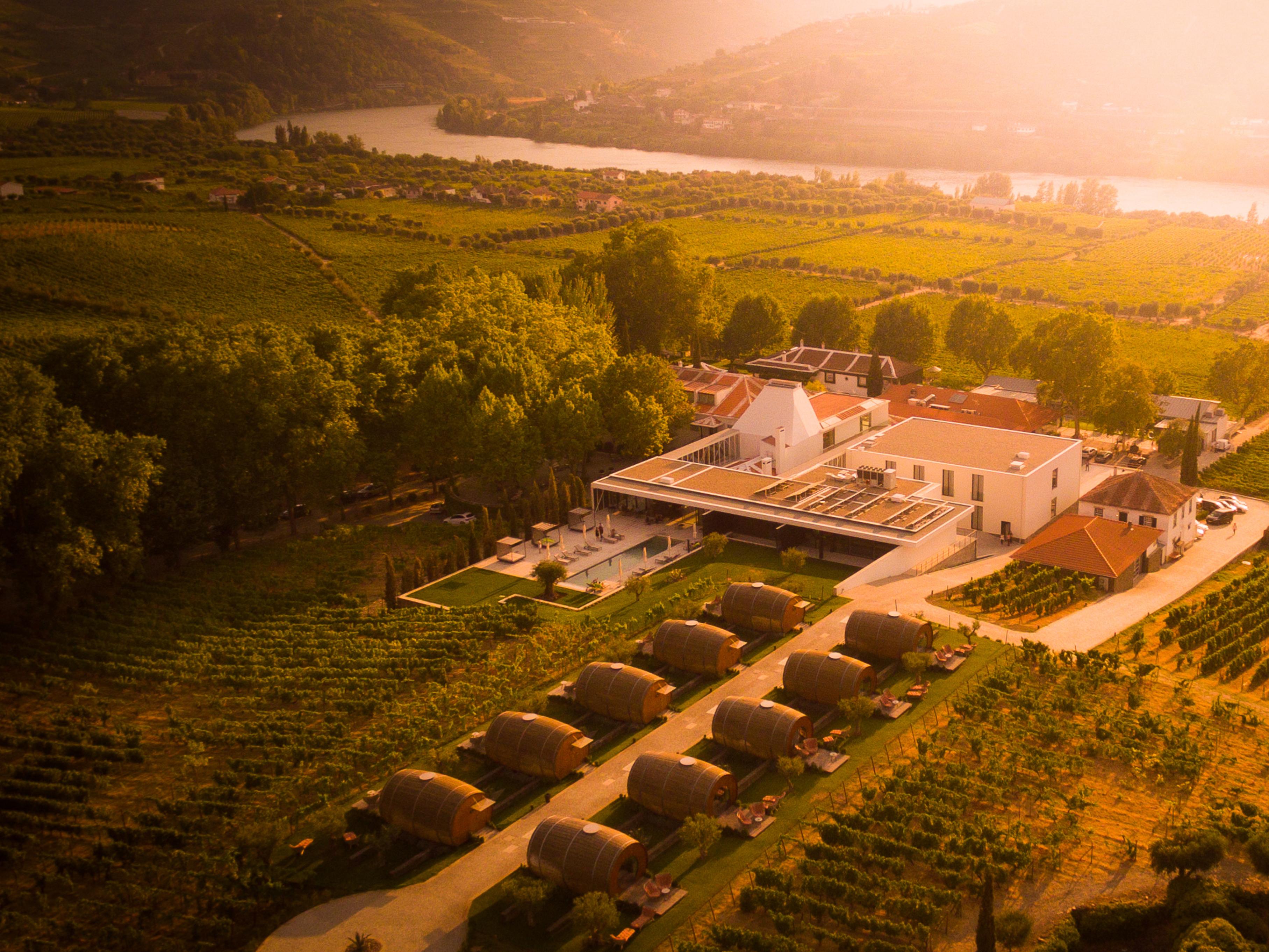 Pacheca The Wine House Hotel E Spa - Quinta Da Pacheca Lamego Exterior photo Aerial view of the winery